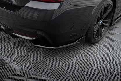 Maxton Heck Ansatz Flaps Diffusor V.1 für BMW 4er Gran Coupe M-Paket F36 schwarz Hochglanz