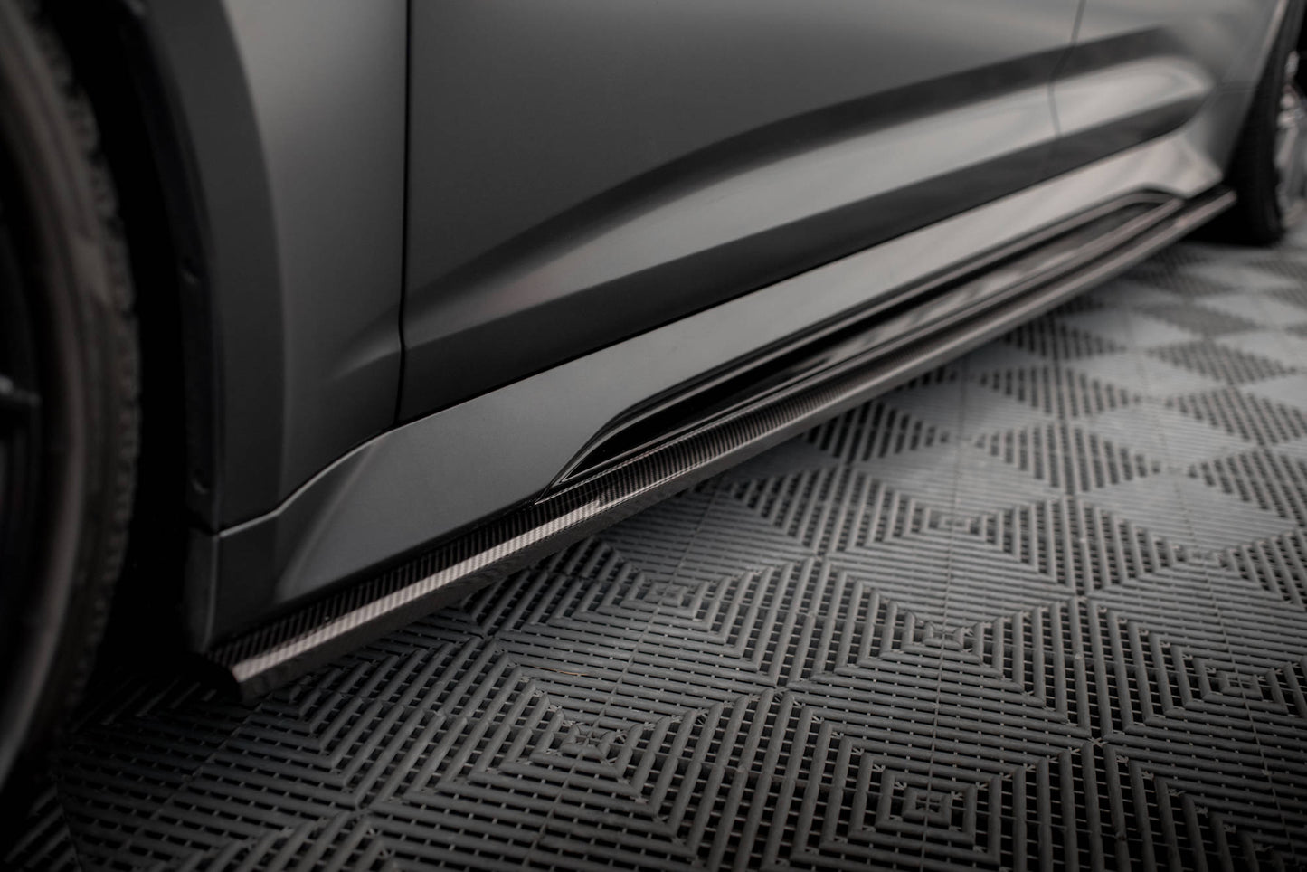Maxton Set of Carbon Fiber Splitters Audi RS6 C8 schwarz matt