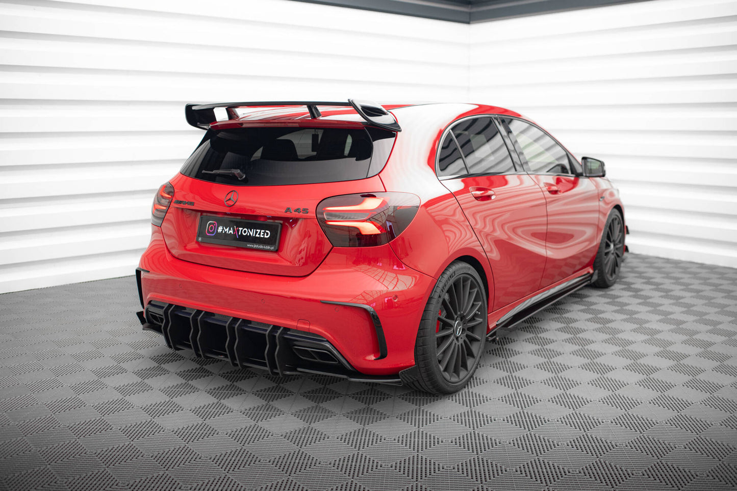 Maxton Street Pro Heckschürze für Mercedes-Benz A 45 AMG W176 Facelift