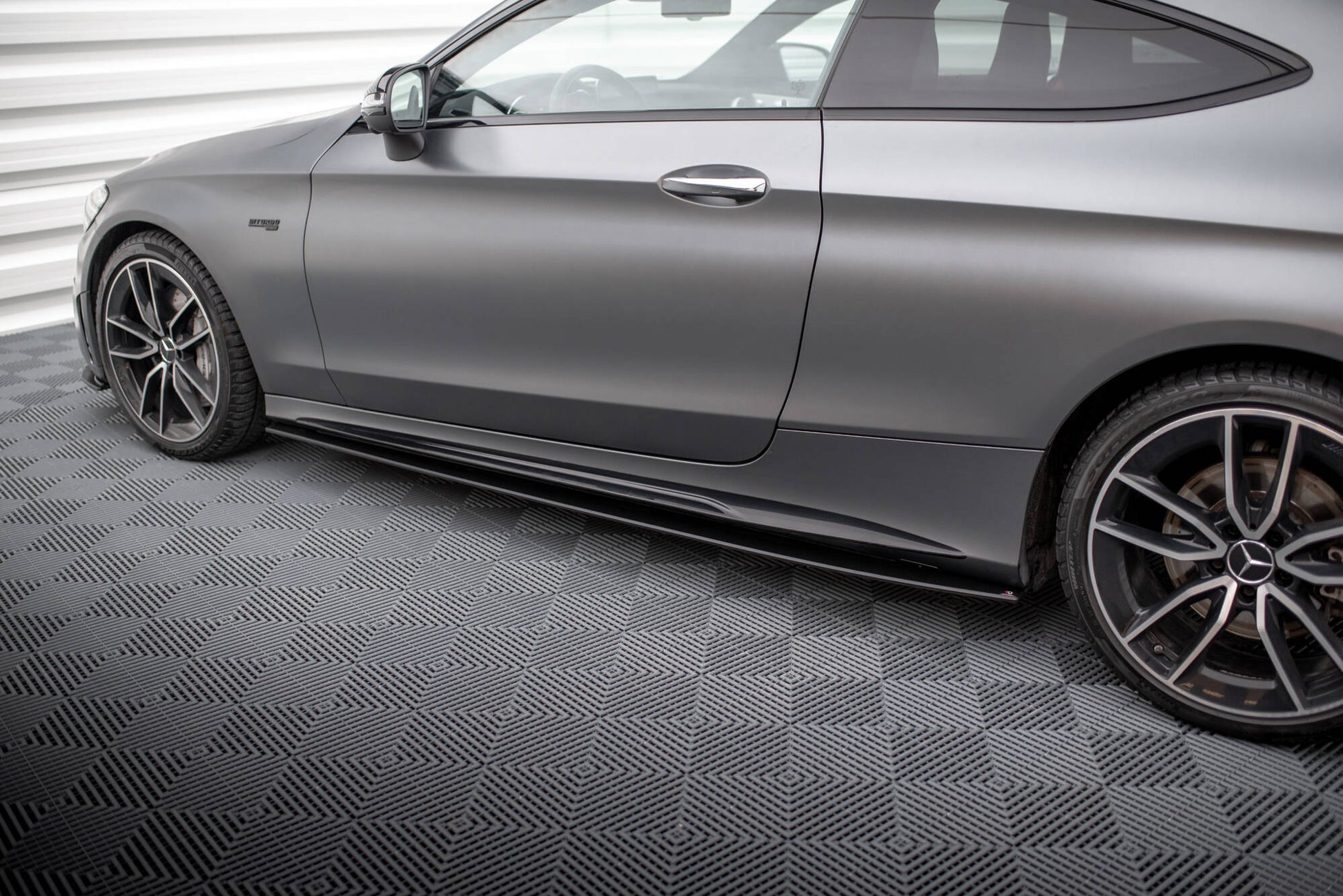 Maxton Street Pro Seitenschweller Ansatz für Mercedes-AMG C43 Coupe C205 Facelift