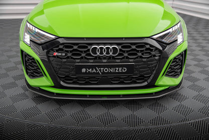 Maxton Set od Carbon Splitters Audi RS3 8Y Limousine schwarz matt