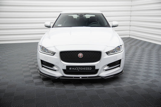 Maxton Front Ansatz V.2 für Jaguar XE R-Sport X760 schwarz Hochglanz