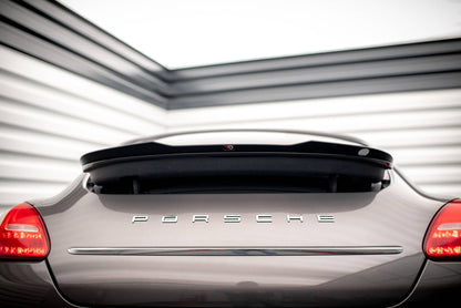 Maxton Spoiler CAP für Porsche Panamera / Panamera Diesel 970 schwarz Hochglanz