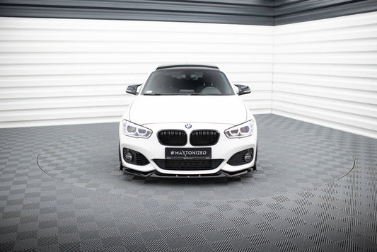 Maxton Front Ansatz V.5 +Flaps für BMW 1er M-Paket / M140i F20 Facelift