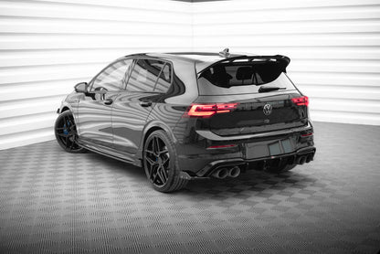 Maxton Heck Ansatz Flaps Diffusor V.6 +Flaps für Volkswagen Golf R Mk8