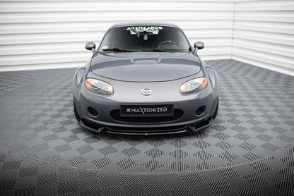 Maxton Front Ansatz V.2 für Mazda MX5 NC (Mk3) schwarz Hochglanz