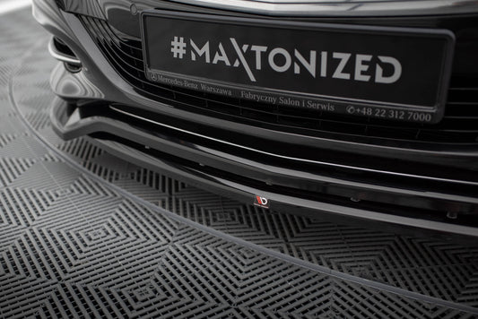 Maxton Front Ansatz V.2 für Mercedes-Benz S W222 schwarz Hochglanz