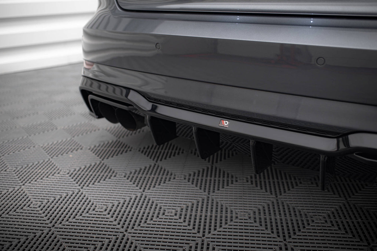 Maxton Diffusor Heck Ansatz für Audi S3 Sportback 8V Facelift