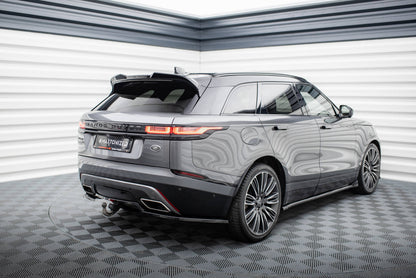 Maxton Mittlerer Diffusor Heck Ansatz DTM Look für Land Rover Range Rover Velar R-Dynamic Mk1 schwarz Hochglanz