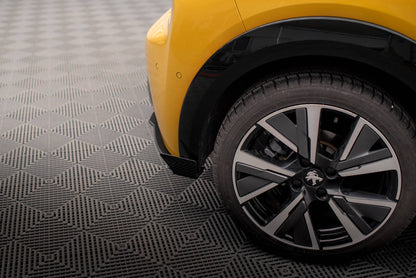 Maxton Street Pro Heck Ansatz Flaps Diffusor +Flaps für Peugeot 208 GT Mk2 schwarz Hochglanz