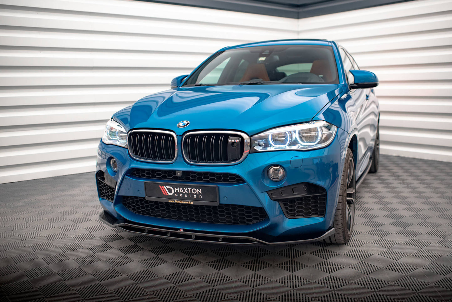 Maxton Front Ansatz V.2 für BMW X5 M F85 / X6 M F86 schwarz matt