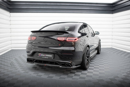 Maxton Mittlerer Diffusor Heck Ansatz DTM Look für Mercedes-AMG GLC 63 Coupe C253 Facelift schwarz Hochglanz