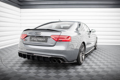 Maxton Diffusor Heck Ansatz für Audi S5 Coupe / Sportback 8T Facelift