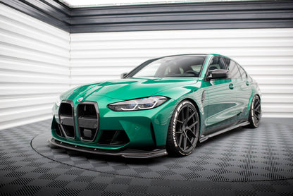 Maxton Set of Carbon Fiber Splitters BMW M3 G80 Limousine schwarz matt