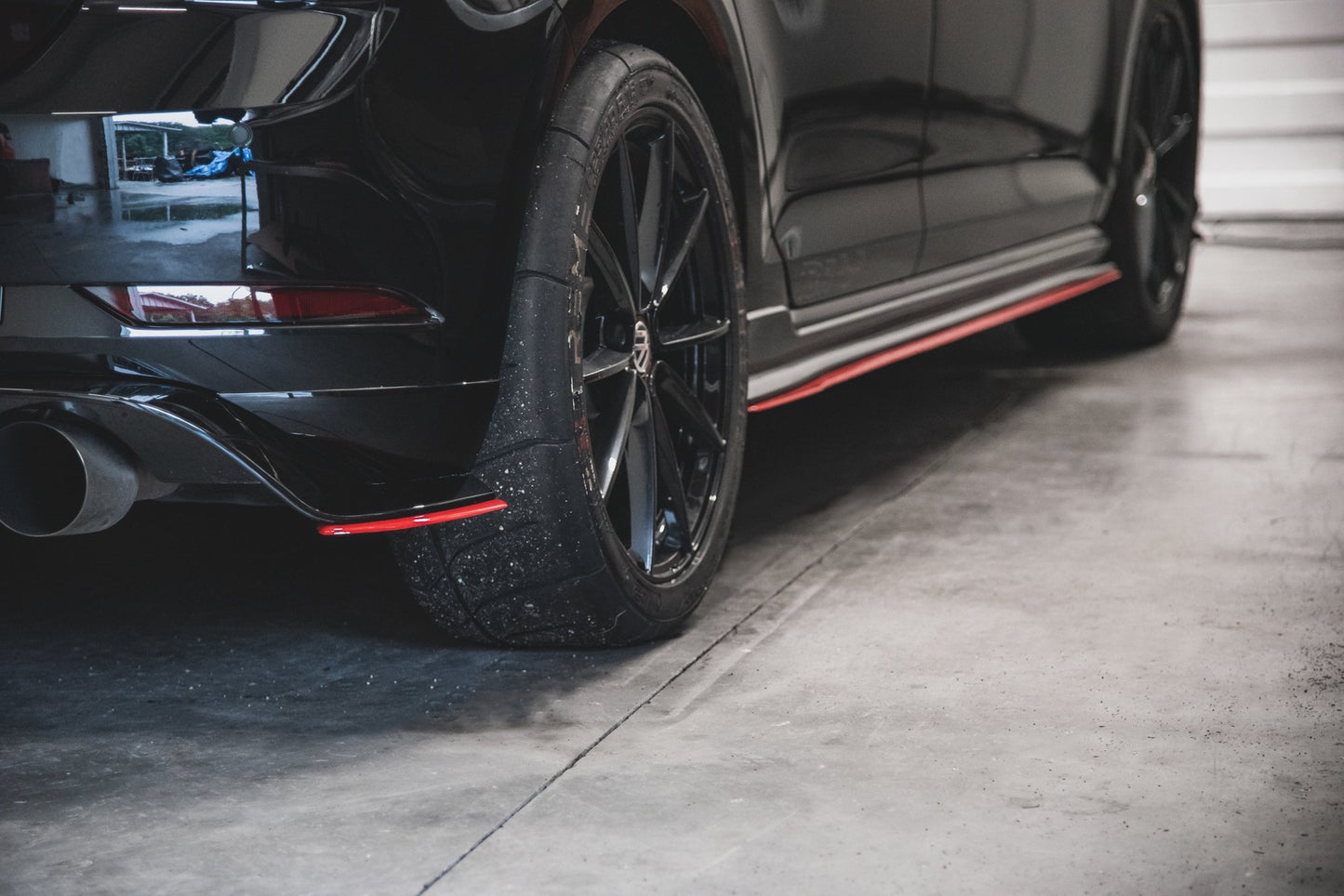 Maxton Heck Ansatz Flaps Diffusor für VW Golf 7 GTI TCR