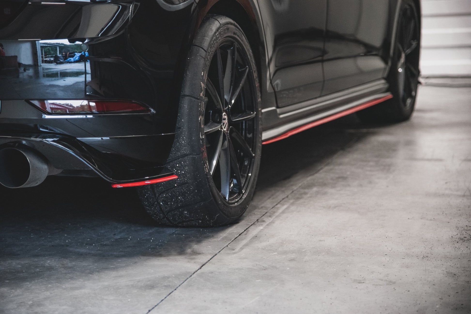 Maxton Heck Ansatz Flaps Diffusor für VW Golf 7 GTI TCR