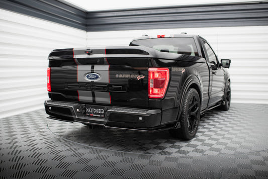 Maxton Zentrale Hinten Splitte Shelby F150 Super Snake schwarz Hochglanz