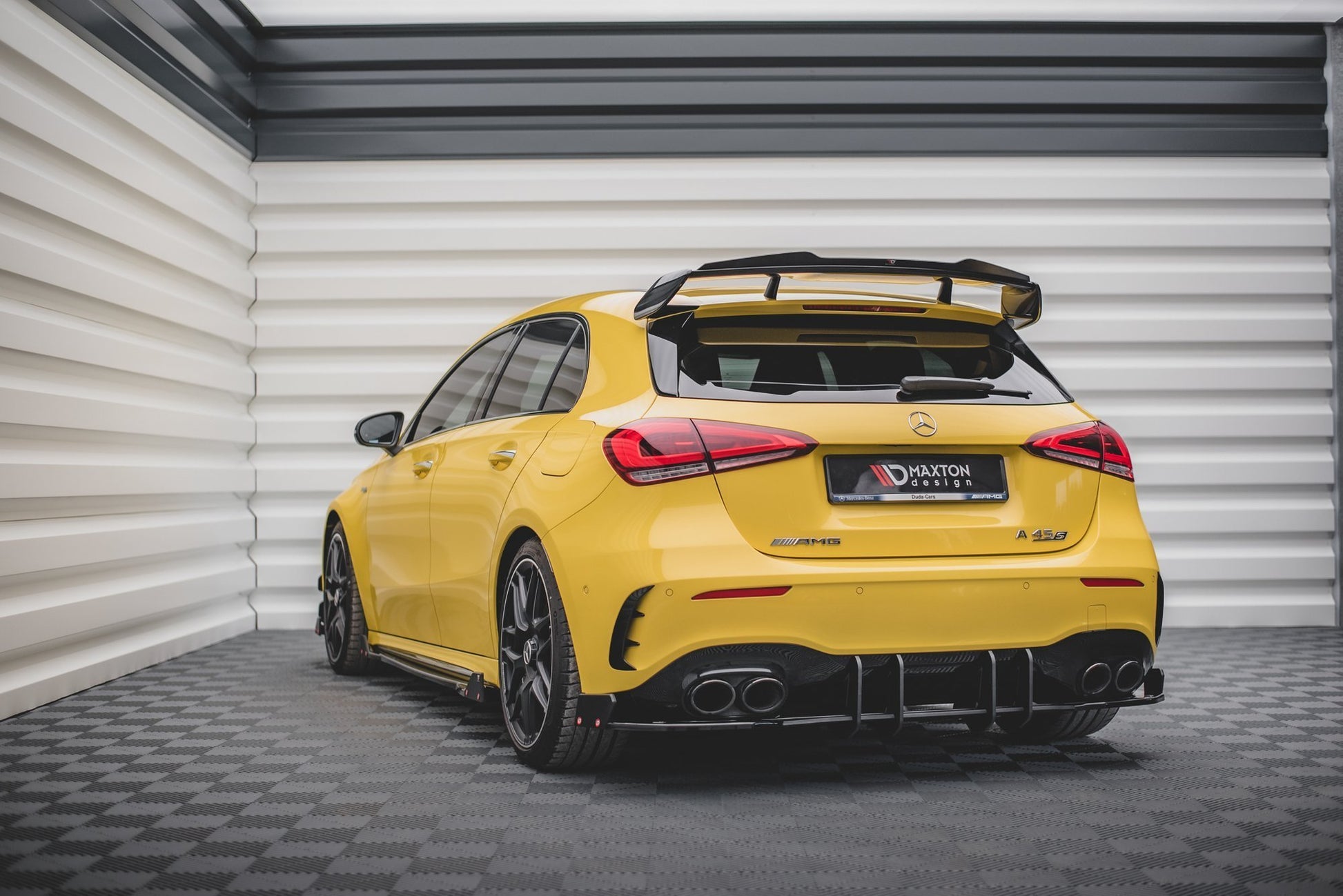 Maxton Rennen Street Pro Heckschürze für Mercedes-AMG A45 S Aero Pack W177