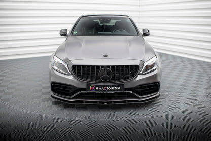 Maxton Street Pro Front Ansatz für für Mercedes-AMG C63 Limousine / Kombi W205 Facelift