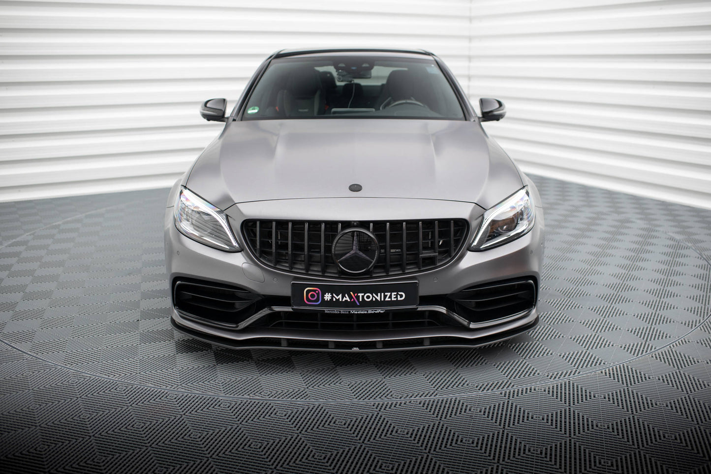 Maxton Street Pro Front Ansatz für für Mercedes-AMG C63 Limousine / Kombi W205 Facelift