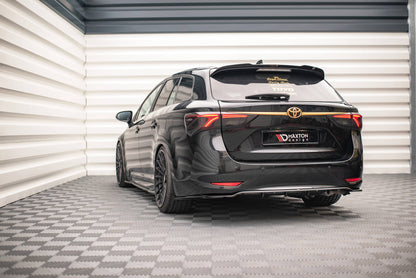 Maxton Mittlerer Diffusor Heck Ansatz DTM Look für Toyota Avensis Mk3 Facelift schwarz matt