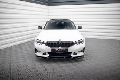 Maxton Front Ansatz V.1 für BMW 3er Sport Line G20 / G21 schwarz Hochglanz