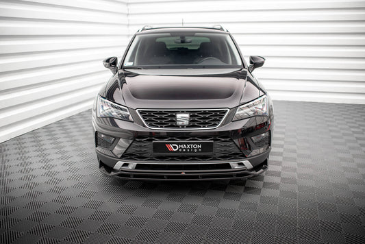 Maxton Front Ansatz für Seat Ateca Mk1 schwarz Hochglanz