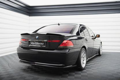 Maxton Spoiler CAP für 3D BMW 7 E65 schwarz Hochglanz