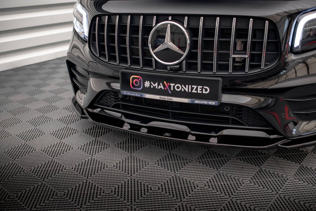 Maxton Front Ansatz V.2 für Mercedes-AMG GLB 35 X247 schwarz Hochglanz