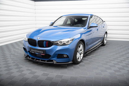 Maxton Front Ansatz V.1 für BMW 3er GT M-Paket F34 schwarz Hochglanz