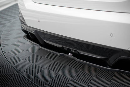 Maxton Mittlerer Diffusor Heck Ansatz DTM Look für V.2 BMW i4 M-Paket G26 schwarz Hochglanz