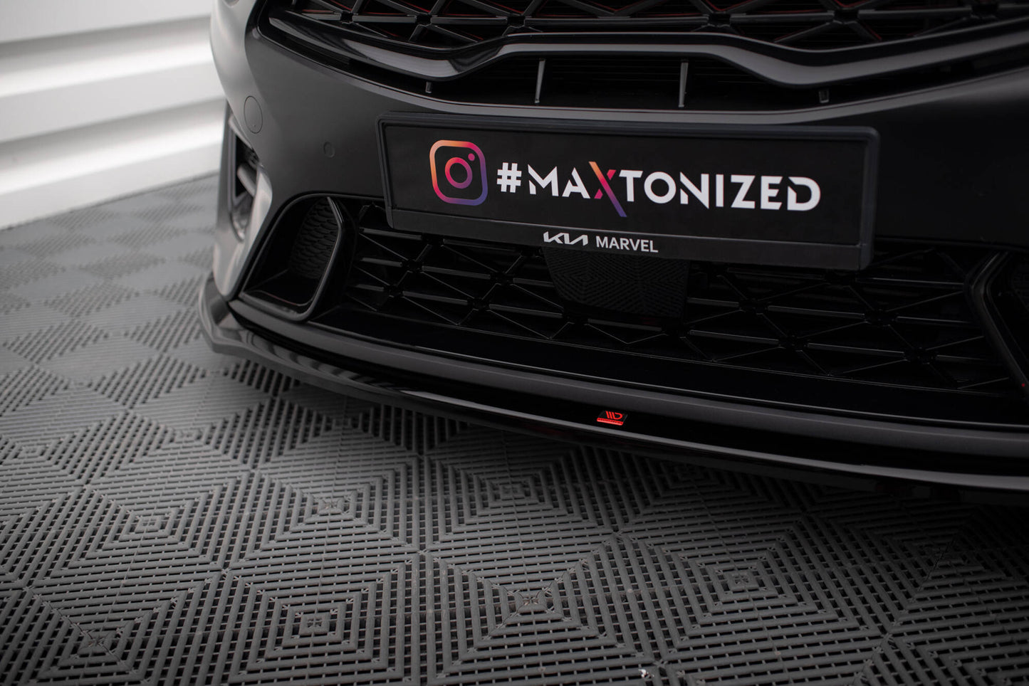 Maxton Front Ansatz V.1 für Kia Proceed GT Mk3 Facelift / Ceed GT Mk1 Facelift  schwarz Hochglanz