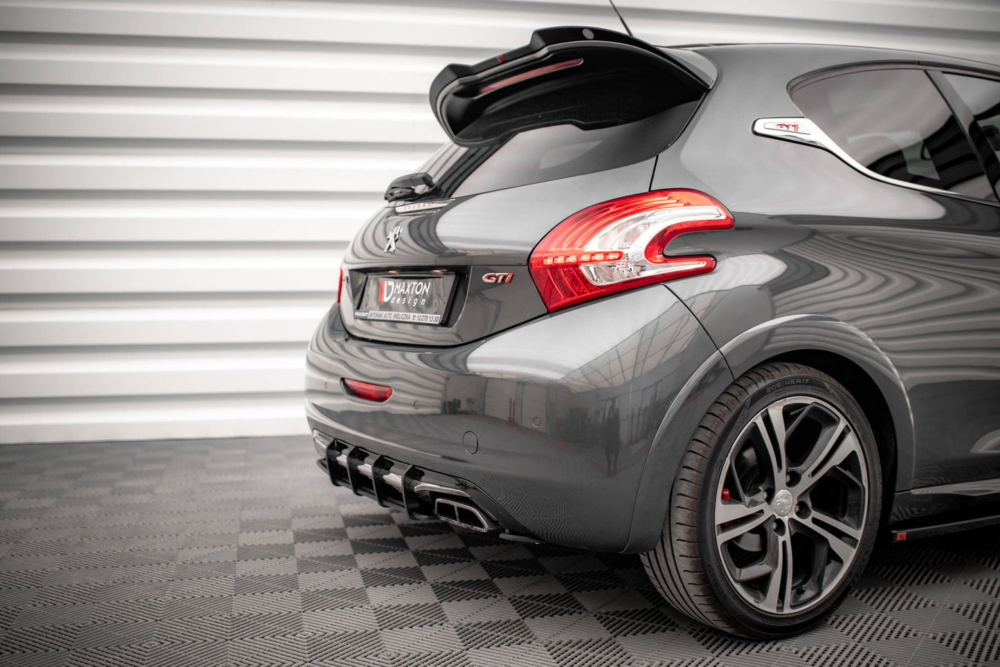 Maxton Street Pro Heckschürze für Peugeot 208 GTi Mk1