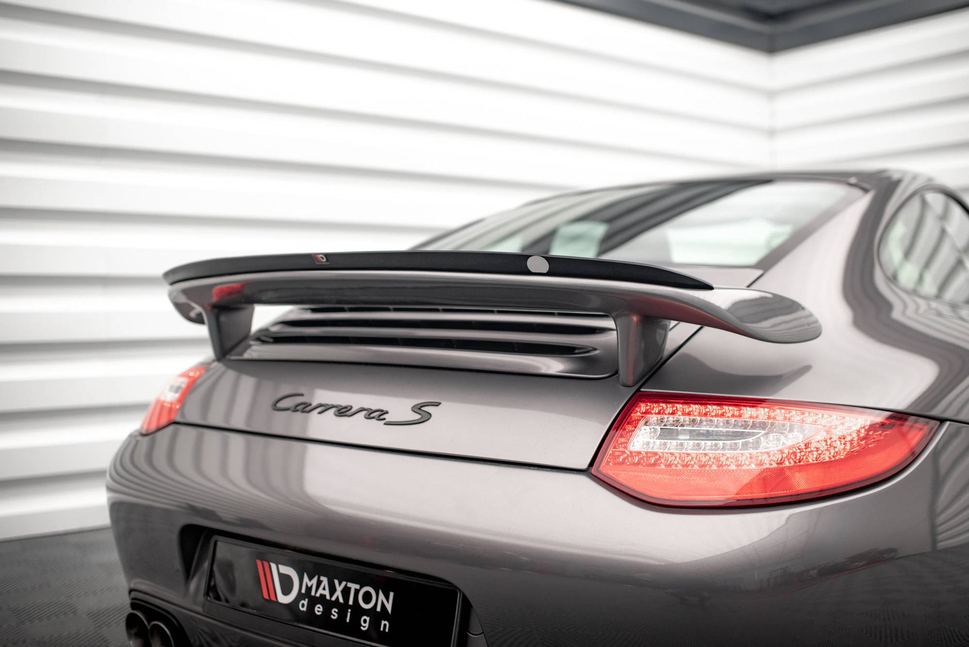 Maxton Spoiler CAP für Porsche 911 Carrera / Carrera GTS 997 Facelift schwarz Hochglanz