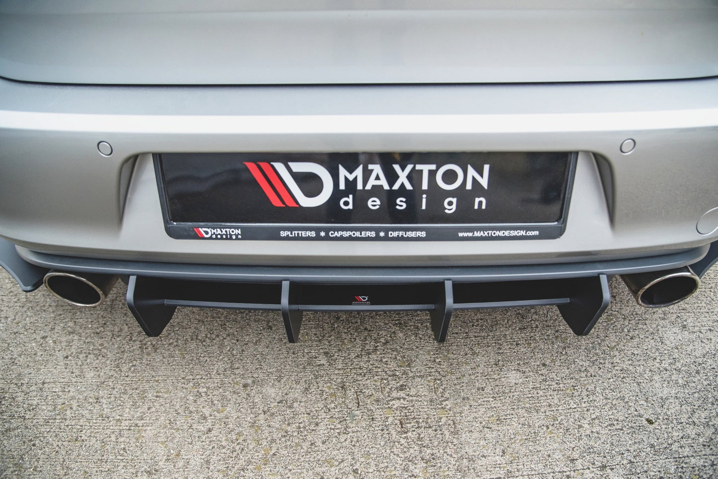 Maxton Diffusor Heck Ansatz für Heckschürze V.2 für VW Golf 7 GTI