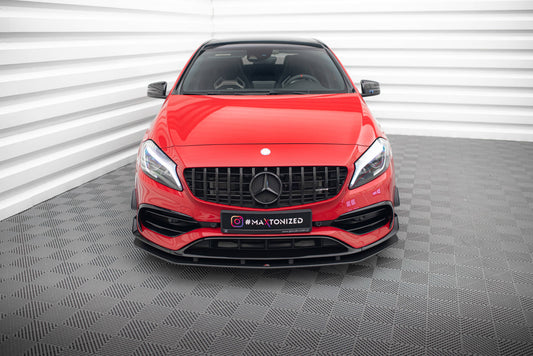 Maxton Street Pro Front Ansatz für für Mercedes-Benz A 45 AMG Aero W176 Facelift