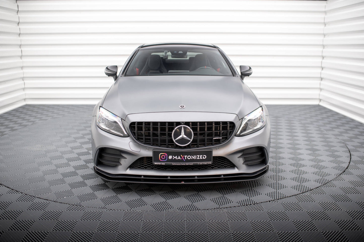 Maxton Street Pro Front Ansatz für für Mercedes-AMG C43 Coupe C205 Facelift