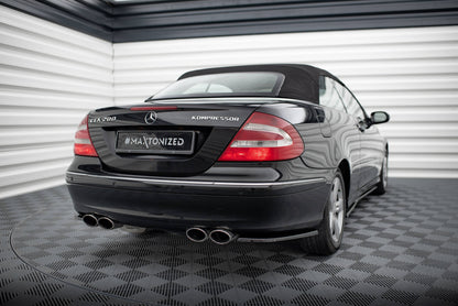 Maxton Heck Ansatz Flaps Diffusor V.1 für Mercedes-Benz CLK W209 schwarz Hochglanz