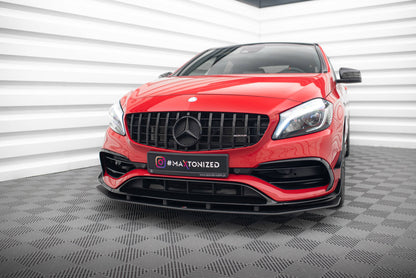 Maxton Street Pro Front Ansatz für für Mercedes-Benz A 45 AMG Aero W176 Facelift