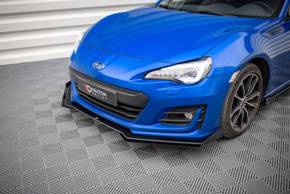 Maxton Front Flaps Subaru BRZ Mk1 Facelift schwarz Hochglanz