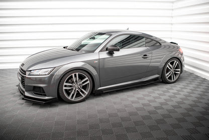 Maxton Side Flaps Audi TT S / S-Line 8S schwarz Hochglanz