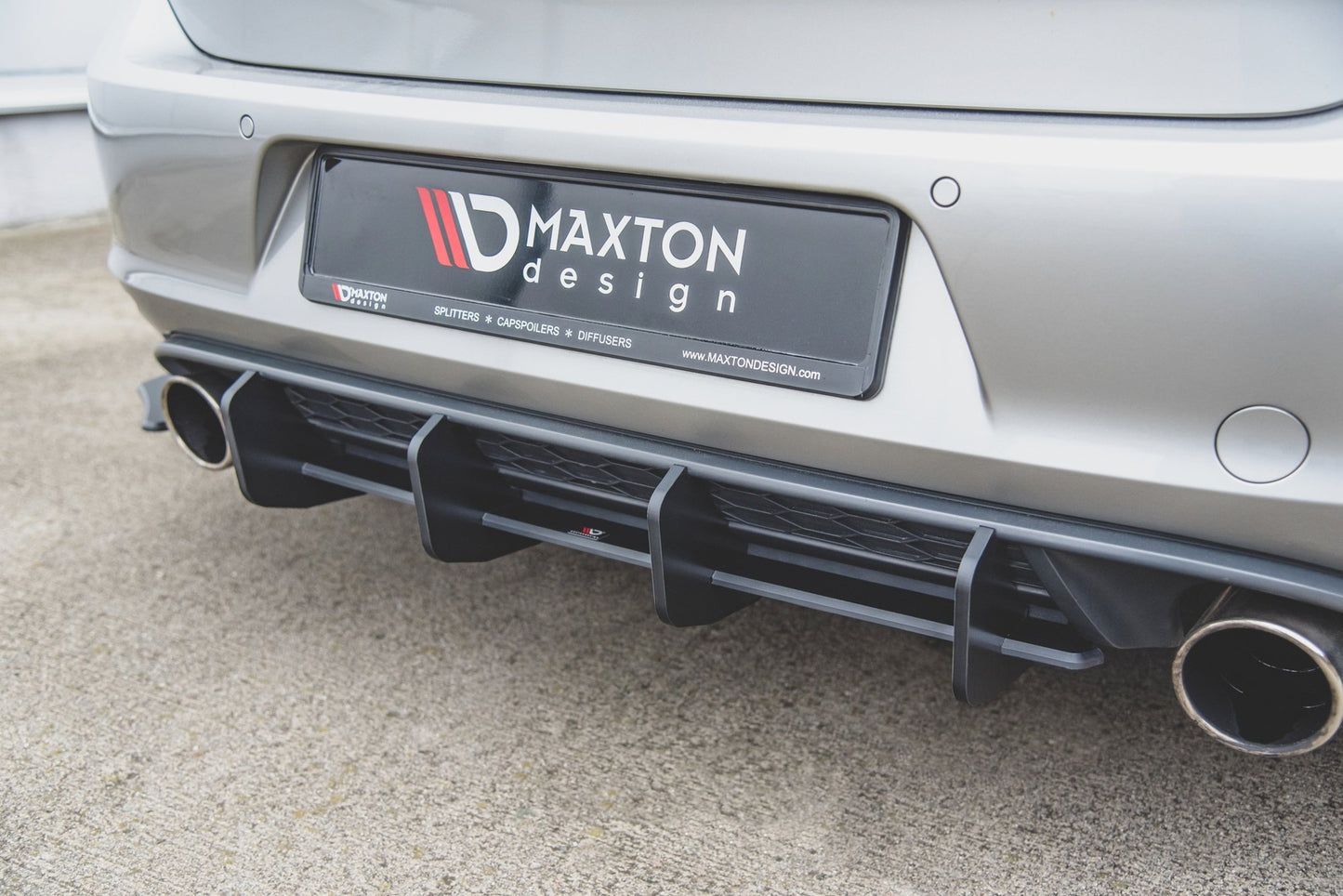 Maxton Diffusor Heck Ansatz für Heckschürze V.2 für VW Golf 7 GTI