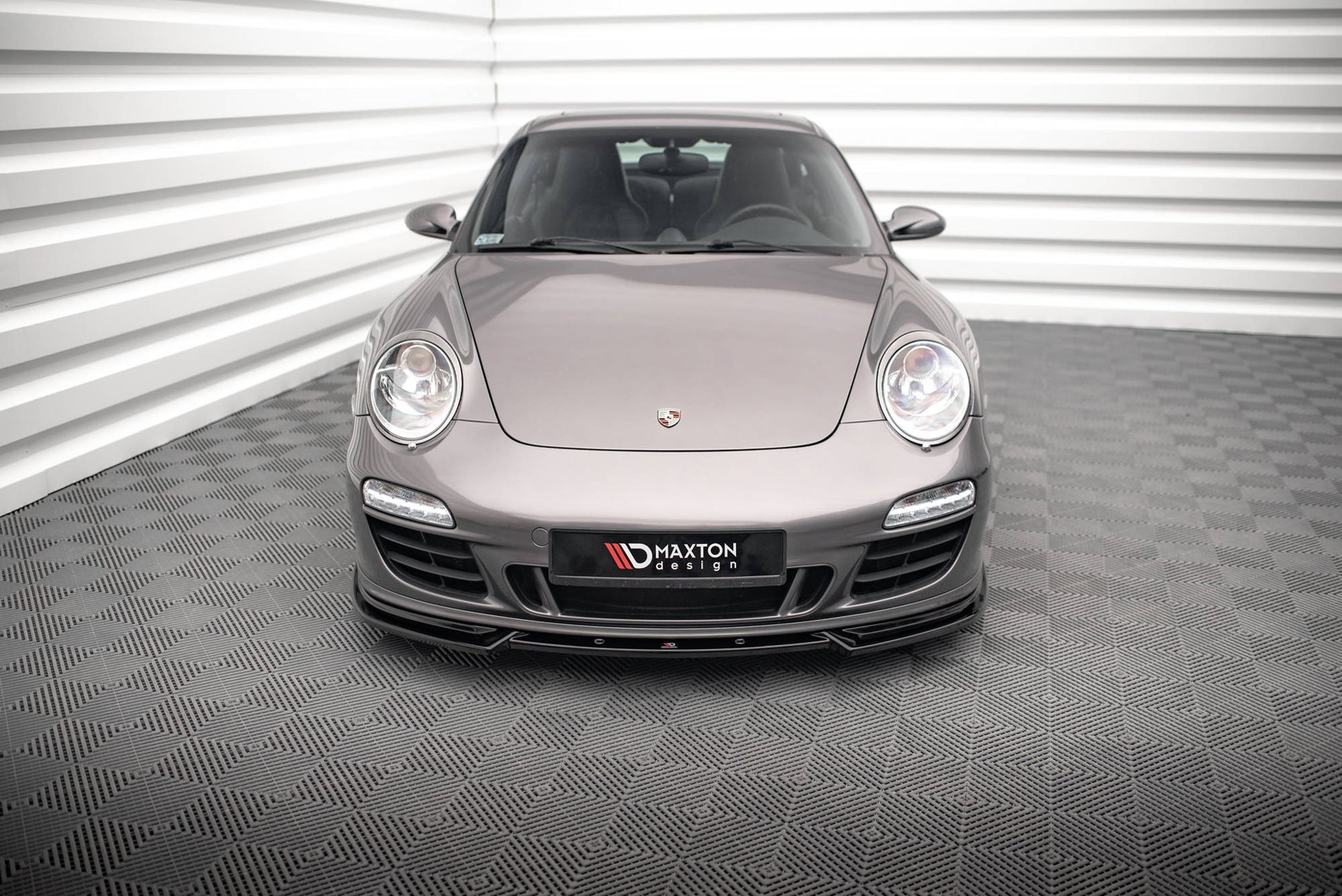 Maxton Front Ansatz V.2 für Porsche 911 Carrera GTS 997 Facelift schwarz matt