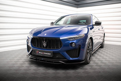 Maxton Front Ansatz für Maserati Levante GTS / Trofeo Mk1 schwarz Hochglanz