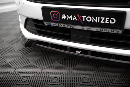 Maxton Front Ansatz V.2 für Ford Transit Connect Mk2 Facelift schwarz Hochglanz