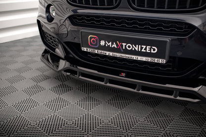 Maxton Front Ansatz V.3 für BMW X6 M-Paket F16 Carbon Look