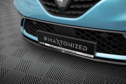 Maxton Front Ansatz V.2 für Renault Clio R.S. Line Mk5 schwarz Hochglanz