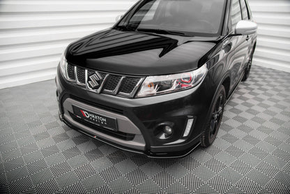 Maxton Front Ansatz V.1 für Suzuki Vitara S Mk2 schwarz Hochglanz