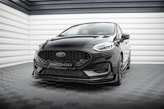 Maxton Front Ansatz V.4 +Flaps für Ford Fiesta ST Mk8 Facelift