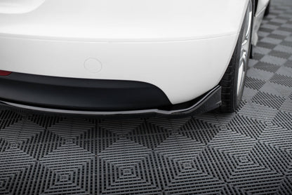 Maxton Heck Ansatz Flaps Diffusor für Audi TT 8J schwarz Hochglanz